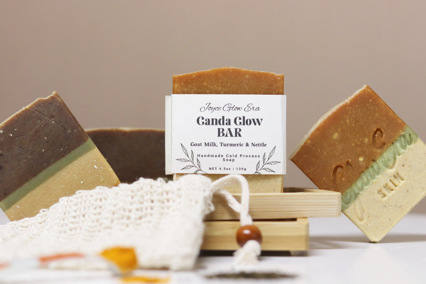 Ganda Glow Bar| Milky Turmeric & Nettle Soap
